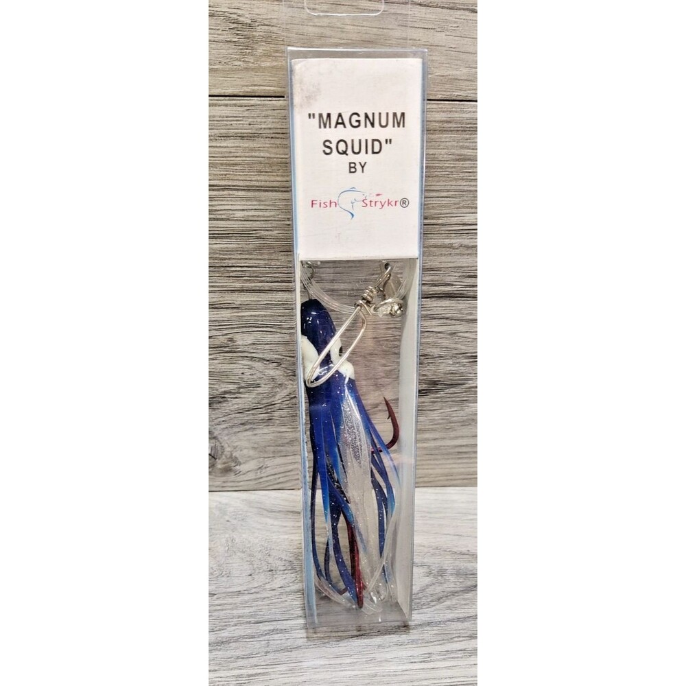 Fish Strykr Magnum Squid Trolling Lure Blue Clear Model 45255 New NIB